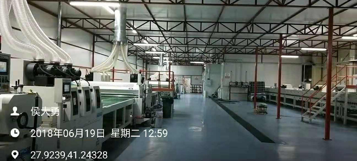 土耳其滚涂线现场